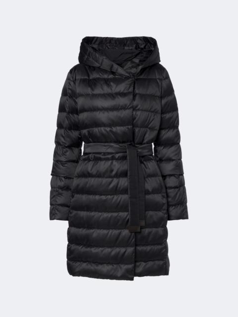 Max Mara Belted hooded puffer coat