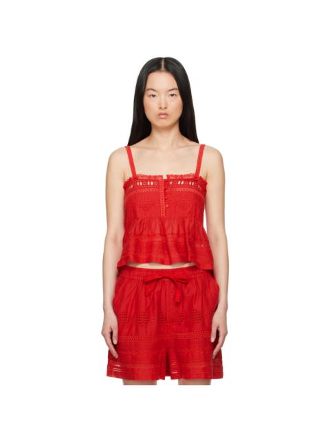 Isabel Marant Étoile Red Denys Tank Top