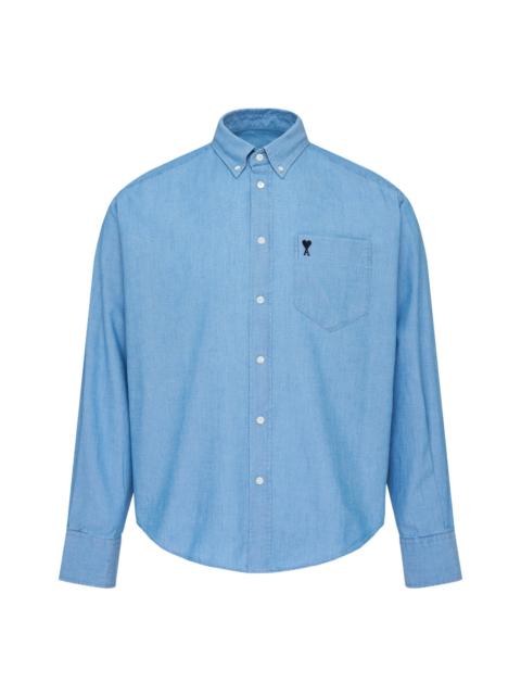AMI Paris Long Sleeve Boxy Shirt