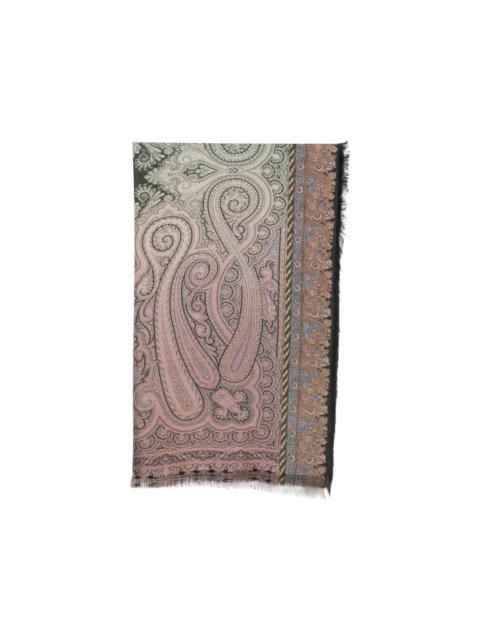Pierre-Louis Mascia Aloeuw paisley-print fringed scarf
