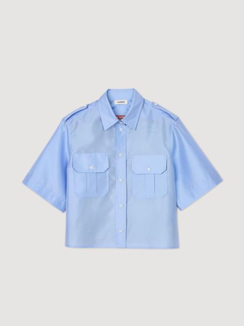 Sandro TWO-TONE SHIRT