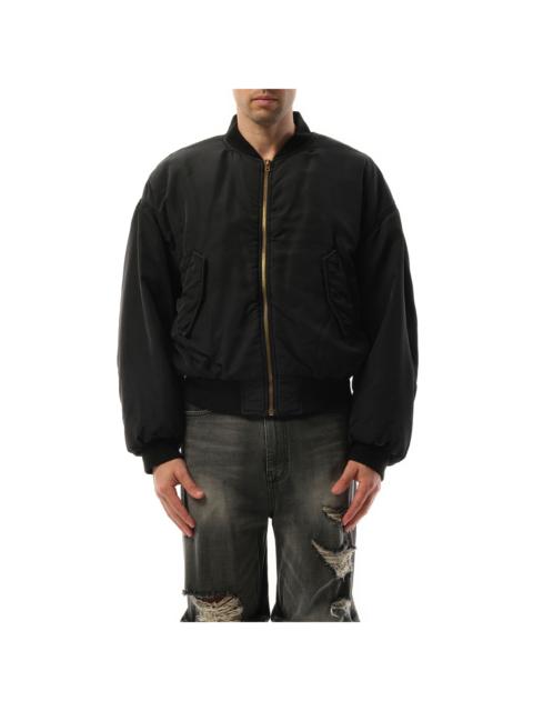 We11done Curved Bomber Jacket in Black