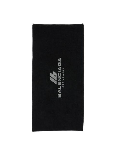 BALENCIAGA Activewear Gym Towel in Black/grey