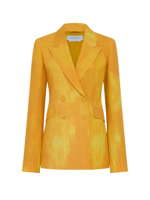 GABRIELA HEARST Angela Blazer in Cadmium Yellow Virgin Wool