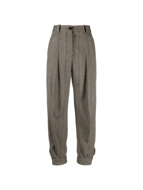 Loro Piana Aniston cashmere high-waisted trousers