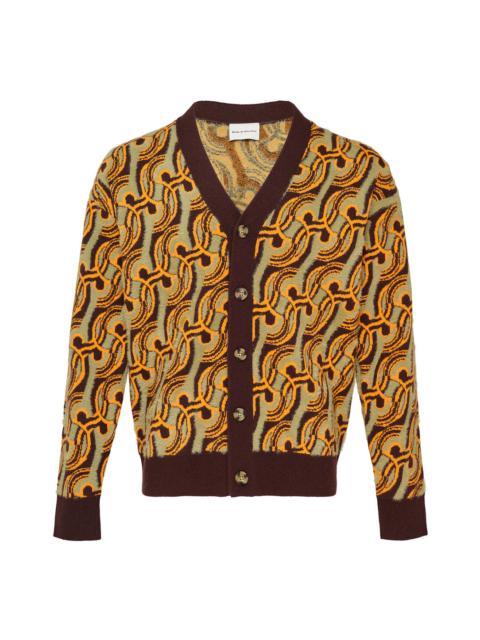 Drôle de Monsieur Mirror Abstrait Cardigan