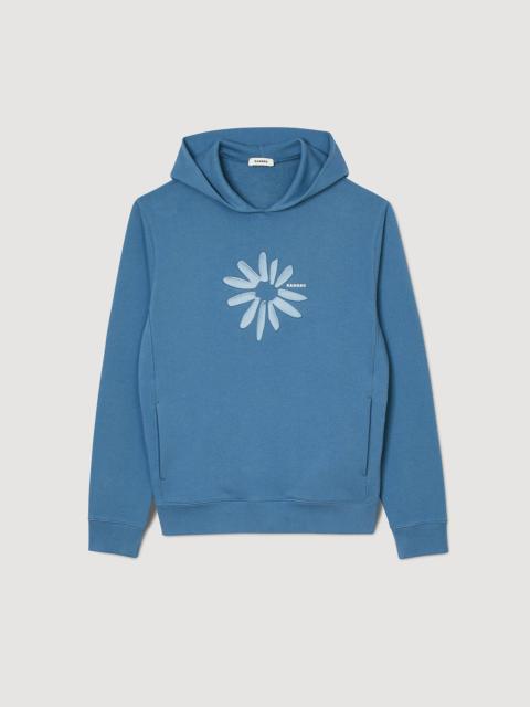 Sandro COTTON FLOWER HOODIE