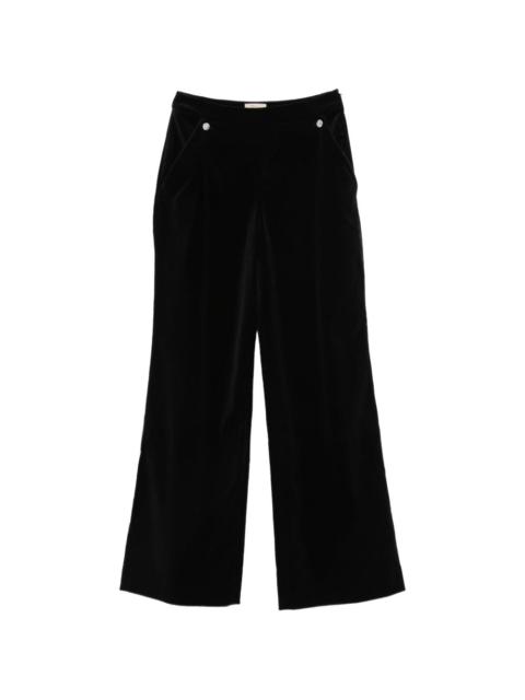 Temperley London Crystal Clove velvet trousers