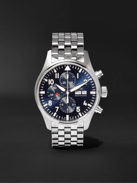IWC Schaffhausen Pilot's Le Petit Prince Edition Chronograph 43mm Stainless Steel Watch, Ref. No. IW377717