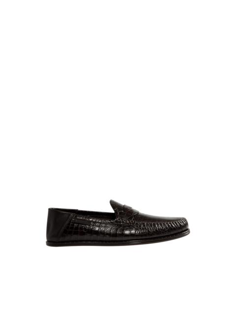 TOM FORD SOFT PRINTED ALLIGATOR SEBASTIAN LOAFER