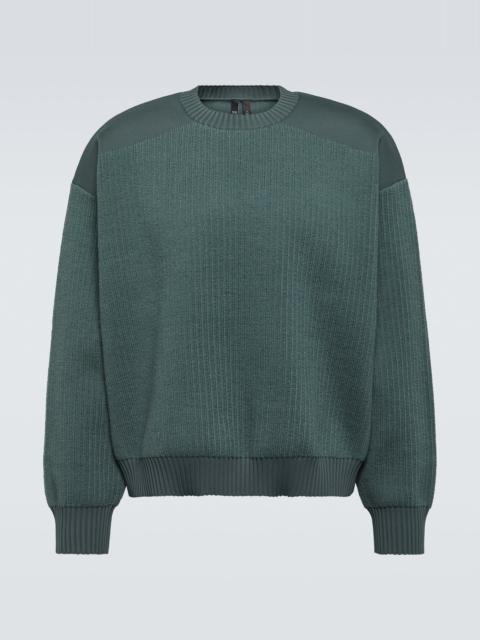 Rib-knit sweatshirt