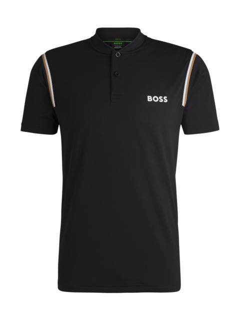 BOSS BOSS X MATTEO BERRETTINI ACTIVE POLO SHIRT WITH MOISTURE CONTROL