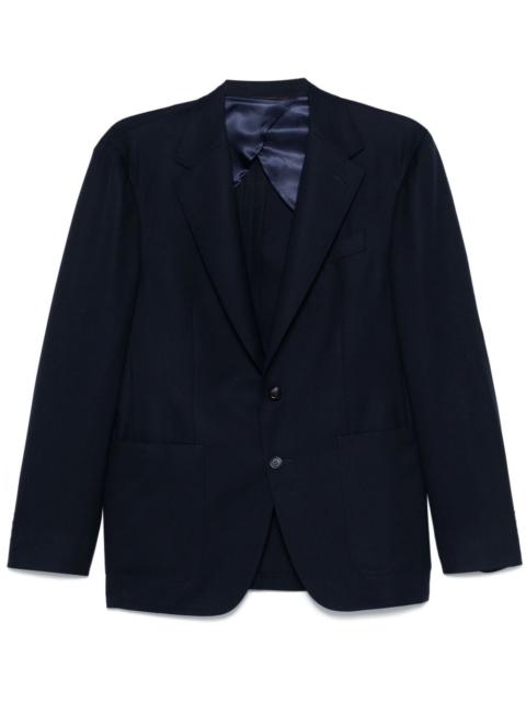 Canali fitted fine knit blazer