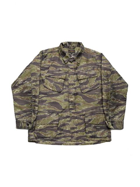BEAMS PLUS MIL Fatigue Jacket Tiger Stripe Mesh Jacquard