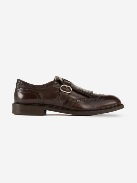 SLOWEAR Monk strap shoe in leather