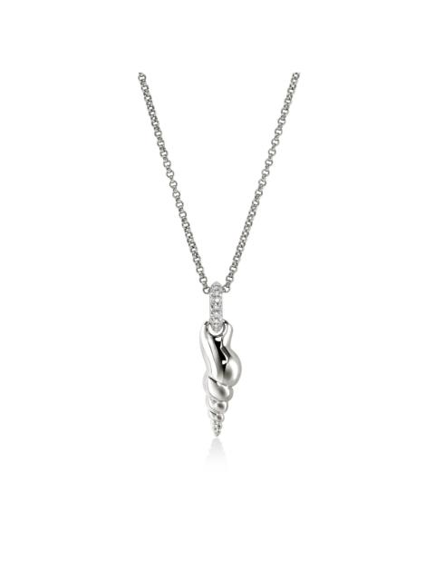 JOHN HARDY Shell Talisman Necklace, Sterling Silver, Diamonds