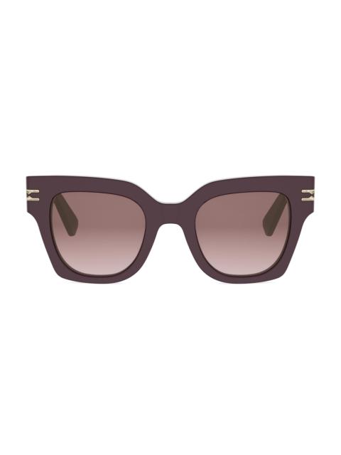 BVLGARI Women's B. Zero1 49MM Geometric Sunglasses - Shiny Violet Gradient Bordeaux