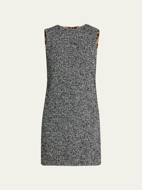 Dolce & Gabbana Tweed Sleeveless Mini Dress