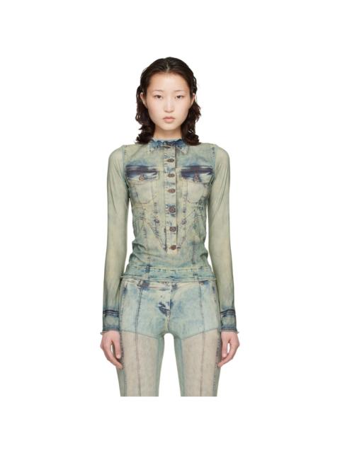 KNWLS Blue Halcyon Top