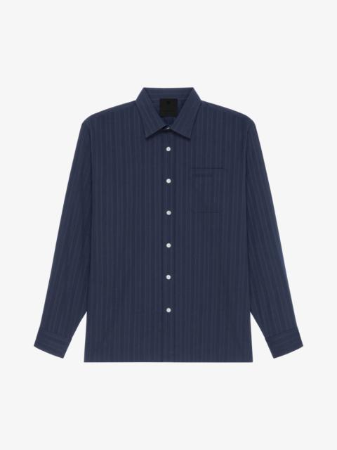 SHIRT IN COTTON VOILE WITH STRIPES