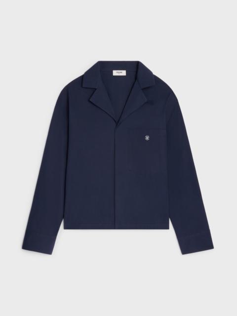 CELINE SCOUT SHIRT IN COTTON AND LINEN CLOTH