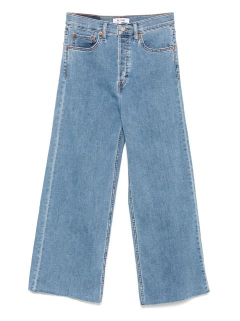 RE/DONE high-rise wide-leg jeans