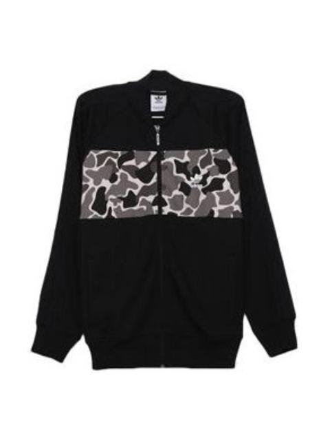 adidas adidas originals Graphics Cb Tt Camouflage Splicing Jacket Black DN8035