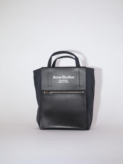 Acne Studios Papery nylon tote bag - Black/Black