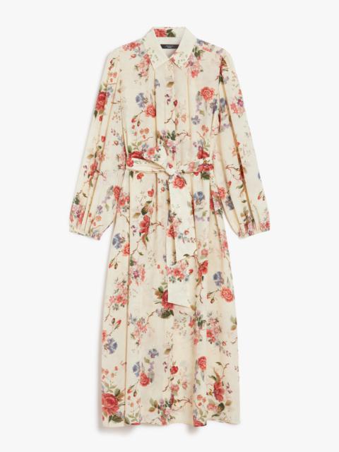ワンピース Weekend Max Mara REVERE - Printed silk T-shirt dress Printed silk T-shirt dress, navy | Weekend Max Mara