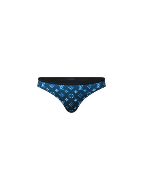 Louis Vuitton Sprayed Monogram Low-Rise Bikini Bottoms