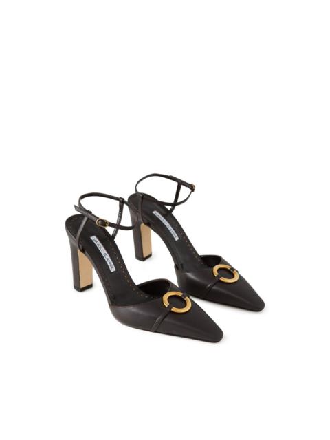 Manolo Blahnik Querelle pointed-toe ankle-strap pumps