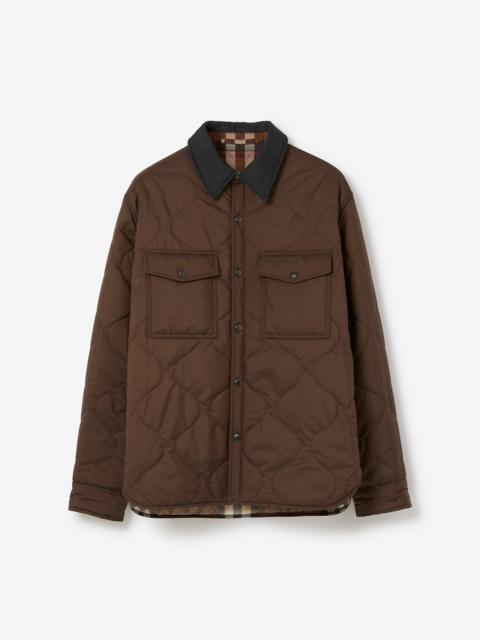 Burberry Reversible Check Quilted Overshirt