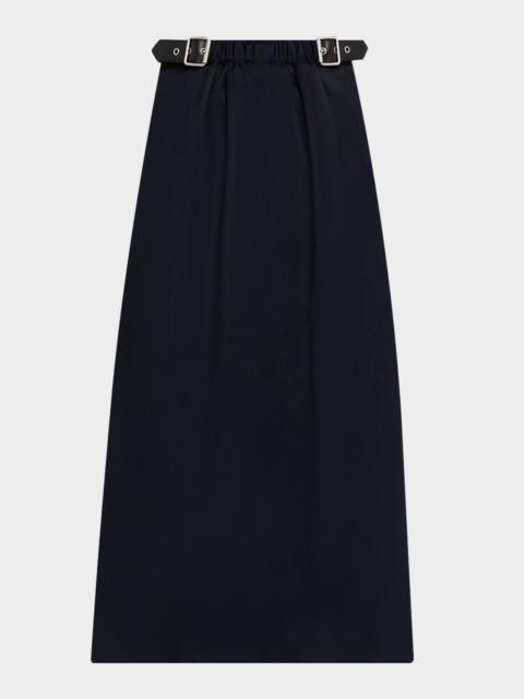 Loewe Belted Crop Straight-Leg Trousers