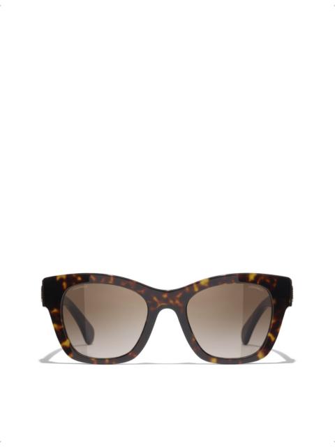 CHANEL CH5478 square-frame tortoiseshell acetate sunglasses