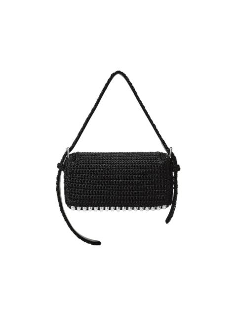 Alexander Wang RICCO COZY SLIM FLAP BAG (BLACK)