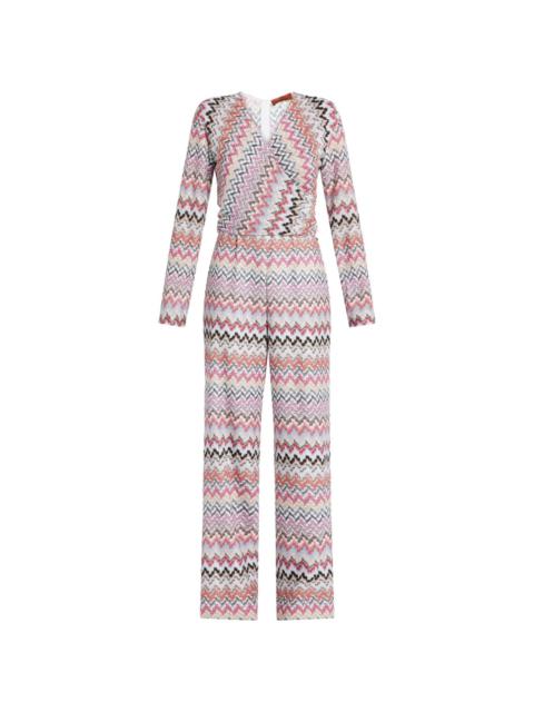 zig zag-pattern jumpsuit