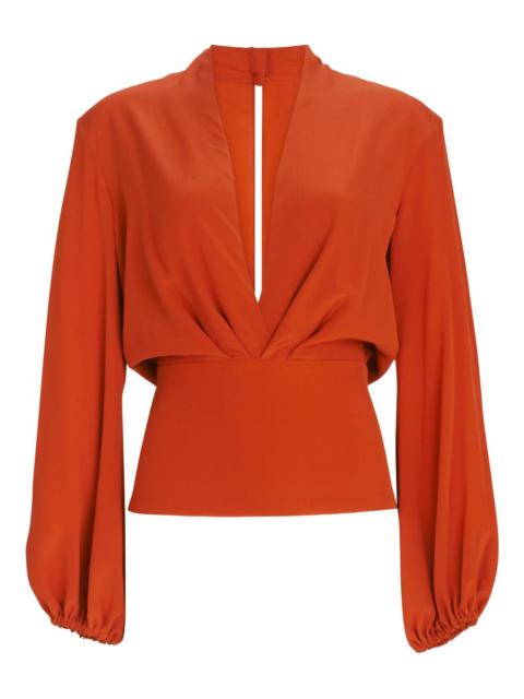SILVIA TCHERASSI Delfina V-neck blouse