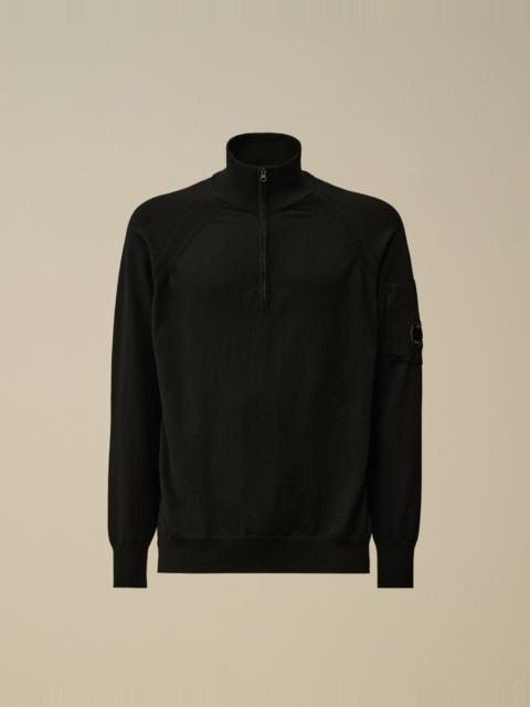 Extra Fine Merino Wool Half Zipped Knit