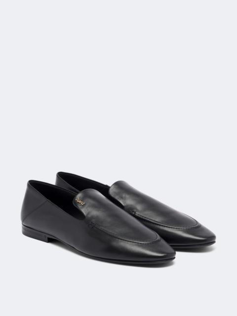 SAINT LAURENT Alain leather loafers
