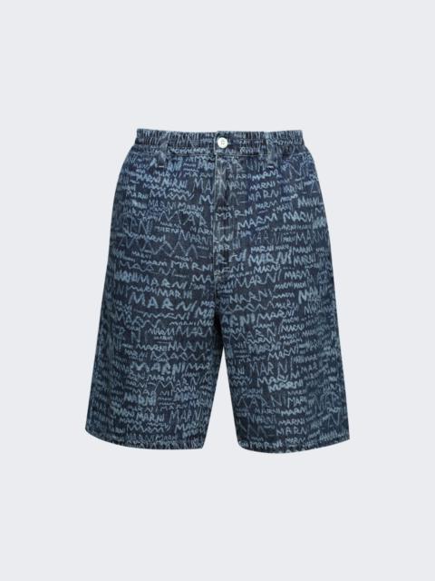 Marni Denim Shorts Blue