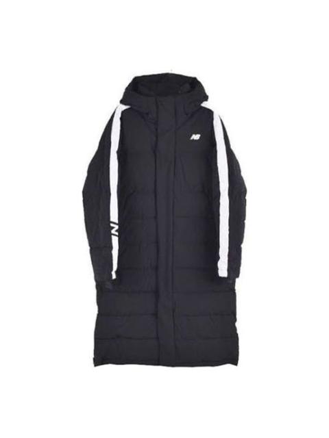 New Balance Casual Long Padding Jacket 'Black White' NP846111-BK