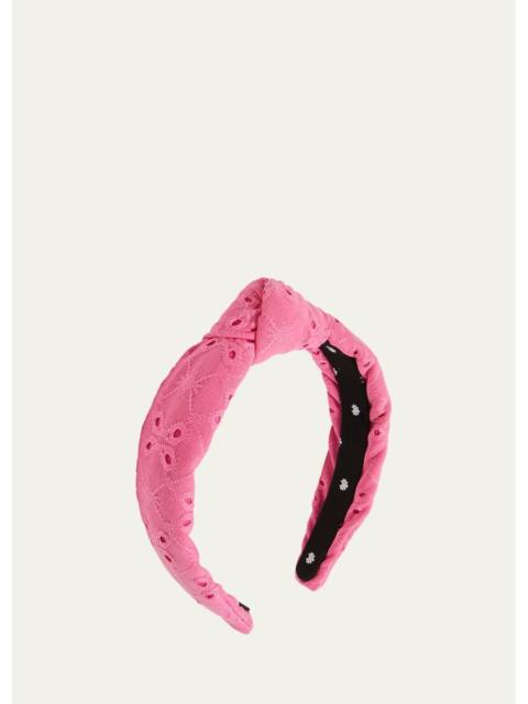 LELE SADOUGHI Knotted Eyelet Slim Headband