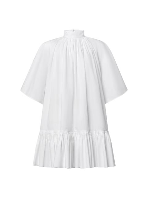 Louis Vuitton Pleat Detail Short-Sleeved Babydoll Dress