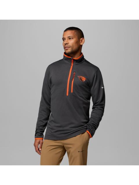 Columbia Men's Collegiate Essential Hike Grid Fleece Half Zip - Oregon State
