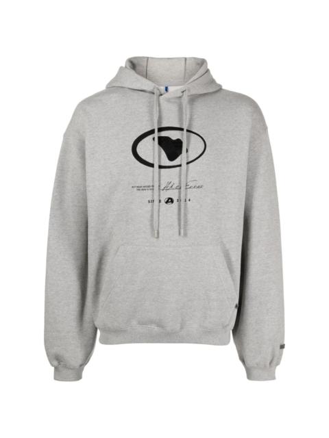 Etik logo-embroidered hoodie