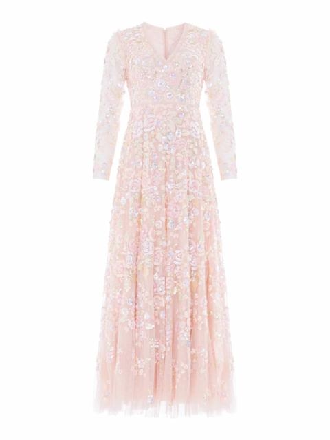 Needle & Thread Sequin Paradise V-Neck Gown