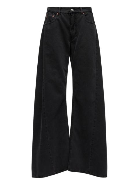 MM6 Maison Margiela Mm6 Maison Margiela Five-pocket Draped Jeans