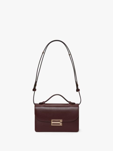 Victoria Beckham Dorian Bag Small In Burgundy Leather