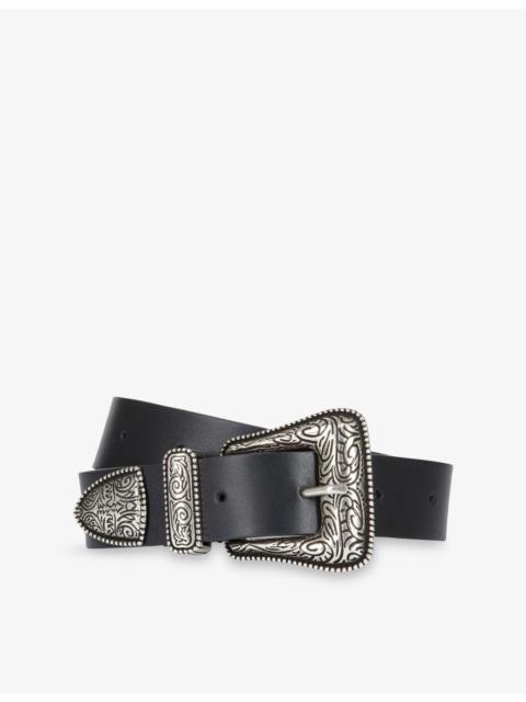 The Kooples Wide leather belt