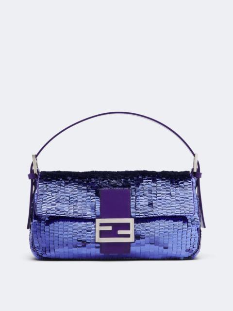 FENDI Baguette Small sequined shoulder bag